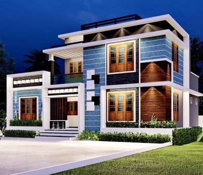 Residence Model for Client Mr.Unnikrishnan, Kattakada, Trivandrum.
 #ElevationHome  #exterior_Work  #3D_ELEVATION  #contemporary  #trivandrum