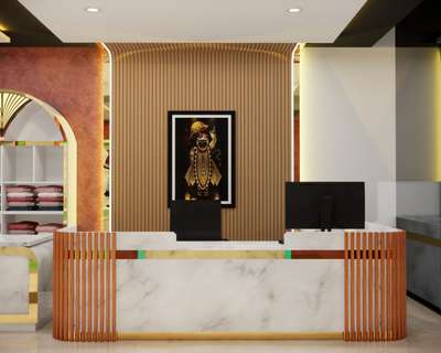 reception design #InteriorDesigner #showroomdesign
