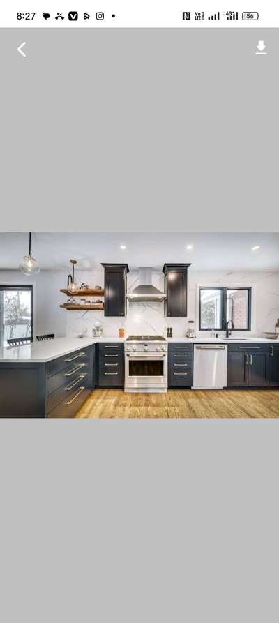 Modular kitchen M,,k interior designer wood work