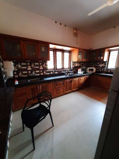 Teak wood kitchen, Marasala interiors