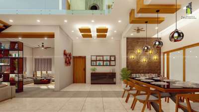 Site @ Malapuram
 #LivingroomDesigns #dining #FalseCeiling #modernlivingroom