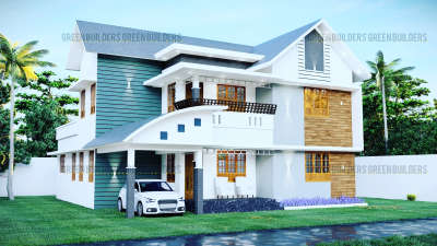 exterior side view
 #exterior_Work  #exteriordesigns  #stilt+4exteriordesign  #exteriordesing  #exteriordesigns  #exteriorvideo  #exterior  #ExteriorDesign  #exterior_design  #exteriorcladingstone  #lowcostarchitecture  #lowcosthouse  #lowcostdesign  #Smallhousekerala
