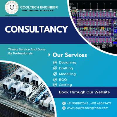 We are a HVAC consultant, we provide consultancy services like designing, drafting, modeling, BOQ and costing.  If you have any need in HVAC Consultancy then you can contact us.
+91 9911107043
+91 9990818097
design.cooltechengineer@gmail.com
www.cooltechengineer.com
#architects #architecture #design #interiordesign #architect #architecturelovers #construction #interior #architecturephotography #archilovers #archdaily #arquitectura #building #art #architectural #architecturedesign #homedecor #interiordesigner #interiors #home #arch #designer #designers #hunter #homedesign #builders #d #interiordesigners #house #o