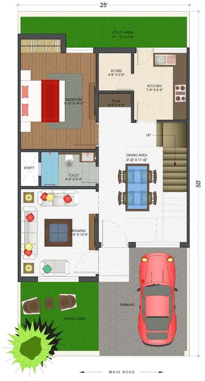 25' X 50' #FloorPlans  #floormap #floorlayout  #customizedfloorplan #interiormyspace  #25x50houseplan #25x50floorplan