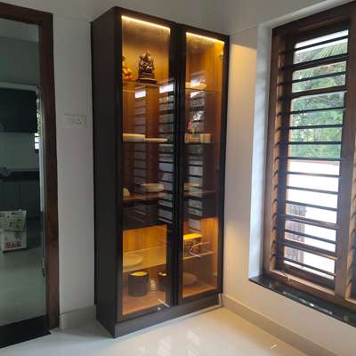 Crockery Shelf for Mrs. Manju, Trivandrum
 #KitchenIdeas #crockeyunit #HomeDecor #InteriorDesigner #Architect #ContemporaryHouse #HouseConstruction #Architectural&Interior #ModularKitchen #modularwardrobe