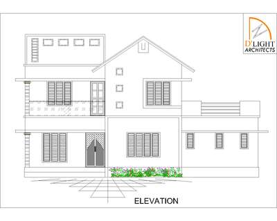 2D Elevation reference to 3D view#Residentialprojects #Designs