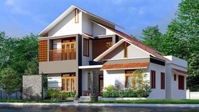 Ongoing Residential project at Karavaloor,  Anchal, Kollam district 
Client  - Mr. Joju Thomas & family 
Area  - 1560 Sqft
Budget  - 34.50 lkh