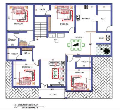 Area : 2113  Sqft
Construction Cost: 42 Lakhs
Catagory : 4BHK House
Construction Period - 7 Months

Ground Floor - Sitout, Living Room , Dinning Room,  Family Living, 2 Bedroom With Attached Bathroom , 2 Bedroom With Attached Dressing room & bathroom,  Open Kitchen, Work Area, Courtyard 

For More Info - Call or WhatsApp +91 8593 005 008, 

ᴀʀᴄʜɪᴛᴇᴄᴛᴜʀᴇ | ᴄᴏɴꜱᴛʀᴜᴄᴛɪᴏɴ | ɪɴᴛᴇʀɪᴏʀ ᴅᴇꜱɪɢɴ | 8593 005 008
.
.
#keralahomes #kerala #architecture #keralahomedesign #interiordesign #homedecor #home #homesweethome #interior #keralaarchitecture #interiordesigner #homedesign #keralahomeplanners #homedesignideas #homedecoration #keralainteriordesign #homes #architect #archdaily #ddesign #homestyling #traditional #keralahome #freekeralahomeplans #homeplans #keralahouse #exteriordesign #architecturedesign #ddrawing #ddesigner  #aleenaarchitectsandengineers