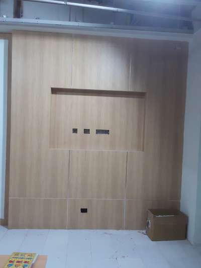 gypsum partition wall making Tv panel office and Home design