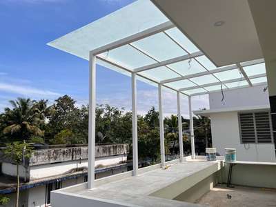 #glass pergola  #glass partition  #glass handrail  #glass balcony