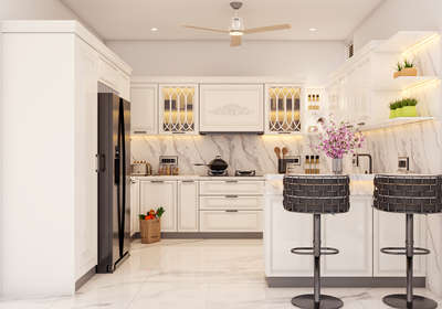 kitchen 3d view|| kitchen design || Victorian kitchen design #InteriorDesigner #KitchenIdeas #KitchenCabinet #KitchenDesigns