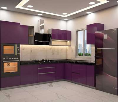 *modular kitchen*
with waterproof ,fire proof board 
hettich fitting 
glossy and maat finish laminate