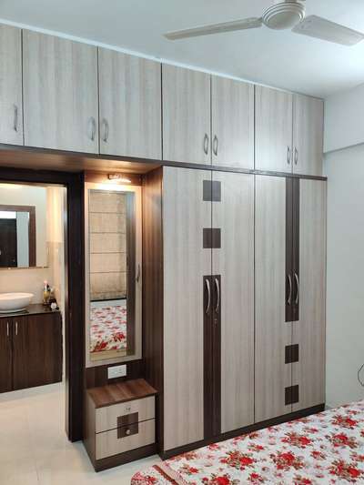 wardrobe + dressing table + taan with mica designed , tare only 35 % with extra finishing