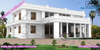 house in colonial style architecture
www.arkitecturestudio.com
#arkitecturestudio
#kerala
#keralahousedesign
#keralahouse
#keralaarchitecture
#luxuryhomes
#house
#bungalowdesign 
 #Best_designers 
 #topelevation