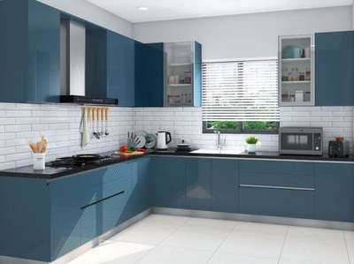 kitchen interior designed by me. 
get the interior of your house at your own demand.  #ClosedKitchen  #InteriorDesigner  #Interior_Work  #Architect
