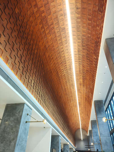Curves and Lines.. 

#linearlighting #ceiling #architecturedesigns #Architectural&Interior #concertwall #WoodenCeiling #curvesandlines #juxtadesignstudio
