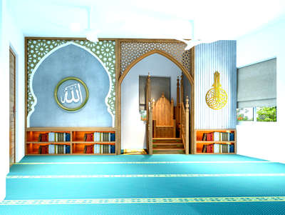 #masjid_interior_  #islamicart  #mihrab  #WALL_PANELLING  #Renovationwork  #smallbudgetbigmakeover