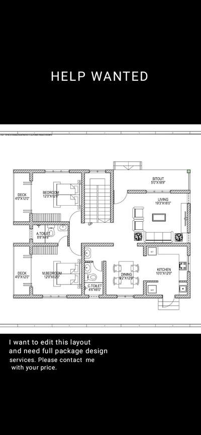 Please contact if you wish offer your design services

#HouseDesigns #3DPlans #budgethome