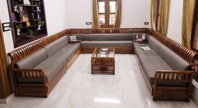 customized wooden corner sofa  #woodenfurniture #teakwoodfurniture #thondutharayilfurnituremart #karukachal #homedecor #furnituredesign