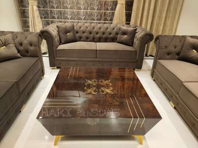 luxury polyster center table