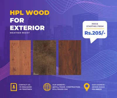 hpl fundermax wooden panel
6500/-