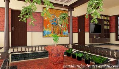 Nalukettu design Concept
 #InteriorDesigner  #freelancer  #homeinteriordesign #keralatraditionalmural   #Architectural&Interior