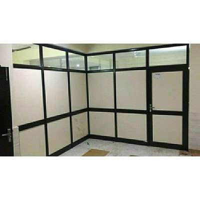 aluminum office partition and glass partition
