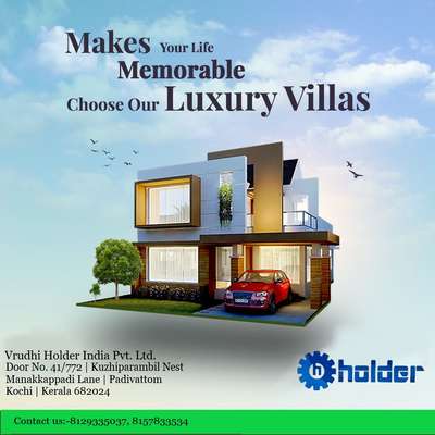 *Villa construction *
ചെറിയ സ്ക്വയർ ഫീറ്റ് റൈറ്റന് ഗുണമേന്മ ഉള്ള മെറ്റീരിയുകൾ ഉപയോഗിച്ചുകൊണ്ട് മാത്രം വീട് പണിത് കൊടുക്കുന്നു എന്നതിനൊപ്പം. വീടുപണിക്ക് ശേഷം ഉള്ള ഹോം അപ്ലിക്കേഷൻസ് അടക്കം എക്സ്ട്രാ ചർച്ചുകൾ ഇല്ലാതെ നൽകുന്നു എന്നതാണു നങ്ങളുടെ കമ്പനി നിങ്ങൾക്കു മുന്നിൽ വയ്ക്കുന്ന ഓഫർ....!
കൂടുതൽ വിവരങ്ങൾ വിളിക്കു 7907052791