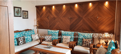 living room wall panel

done in natural teakwood...

#LUXURY_INTERIOR
#interiordesignideas 
#homedesignkerala
#LivingroomDesigns
#designconcept
#ContemporaryDesign