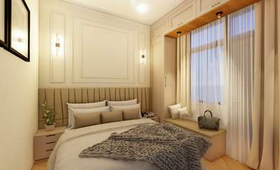 Bedroom interiors 
#InteriorDesigner #LUXURY_INTERIOR #Architect #Architectural&Interior #allinone