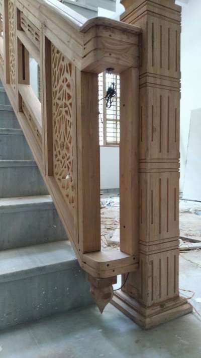 Wooden handrail
