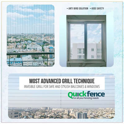 Now make your balconies and windows much smarter with our New Invisible Grille.