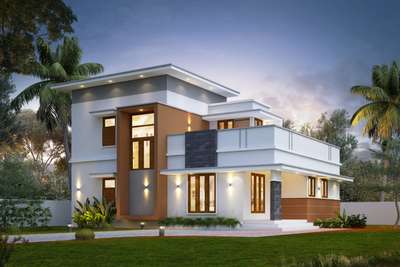 #ContemporaryHouse  #modernhome  #minimalist  #3d  #ElevationHome  #kerala_architecture 
New work in kochi, 2100 sqft modern home