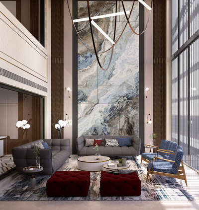 Double Height space design #LivingroomDesigns #livingarea #InteriorDesigner #interiordesignÂ  #3drenders #interiorrendering #HouseDesigns #residentialdesign