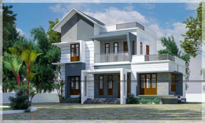 #KeralaStyleHouse  #ElevationHome  #HouseDesigns  #ContemporaryHouse  #ElevationHome