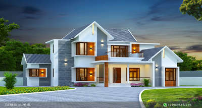jk_designs_builders
ðŸ� 3532 sqft 5bhk

ðŸ“±9895851196

â™¦ï¸�5 bedroom with attached w/c
â™¦ï¸�Living space
â™¦ï¸�Dining
â™¦ï¸�yard
â™¦ï¸�prayer
â™¦ï¸�kitchen

ðŸ“�Design:Jithesh kummil Valanchery

ðŸ“žCall/ :9895851196

ðŸ“±https://wa.me/9895851196

#architect #architecturedesign #archilovers #exteriordesign #modernhome #instareels #instagram #instagood #smallhouse #condemporary #interiordesign #KeralaStyleHouse  #keralastyle  #keralaplanners  #3500sqftHouse  #3DPlans  #3delevations  #Architectural&Interior