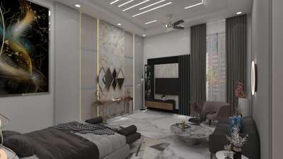 3d bedroom design. location Faridabad