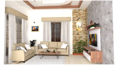 3d Design for Living room #3Ddesign  #3Ddesigner #LivingroomDesigns #stone_cladding