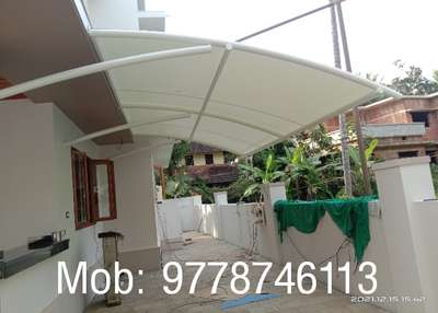 recently finished sunshade roofing work @ thalassery