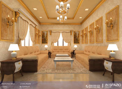 Arabic style living room was designed for Mr. Sudheer.