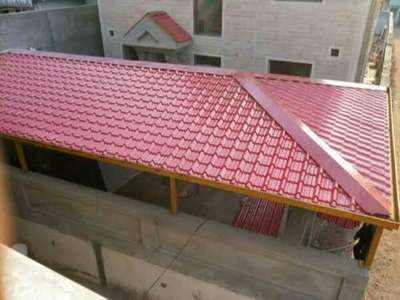 tile sheat in aluminum color coated roofing lagwane ke liye sampark kare labour rate 16/- sqft with material 180/-sqft#RoofingIdeas  #MetalSheetRoofing  #exteriordecor
