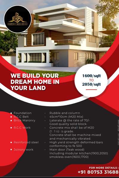 we build your dream home @your land
 #empirebuilders