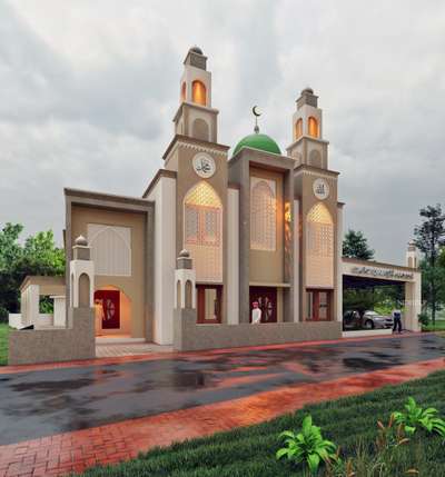 masjid design At malappuram, parathakkad #masjid  #masjiddesigns  #keralastyle  #3dmodeling