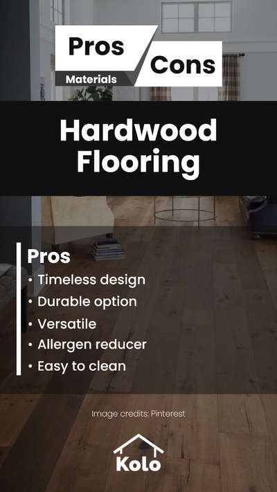 Planning on installing hardwood floors in your house? 
Do learn more about it with our post.

Tap âž¡ï¸� to view both pros and cons about Hardwood Flooring before going for it.

Learn about both sides of a building element with our new series.

Learn tips, tricks and details on Home construction with Kolo EducationÂ Â 

If our content has helped you, do tell us how in the comments â¤µï¸�

Follow us on @koloeducation to learn more!!!

#education #architecture #constructionÂ  #building #interiors #design #home #interior #expert #hardwoodflooring #koloeducationÂ  #proscons