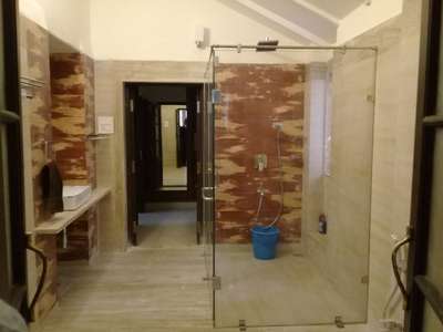 #BathroomTIles wooden tiles on wall...