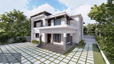 4BHK Contemporary Home 
2450 sqft 
Estimated cost : 45 Lakhs