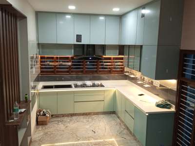 modular kitchen whit acrylic laminate# kitchen #desiner kitchen