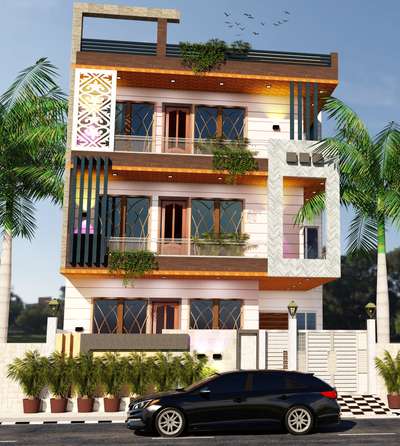 Contact for 3D elevation
this is live project from Ghaziabad vasundhara