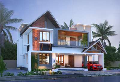 #3D design
 #elevation
 #exterior
 #3d exterior
 #contomporory homes