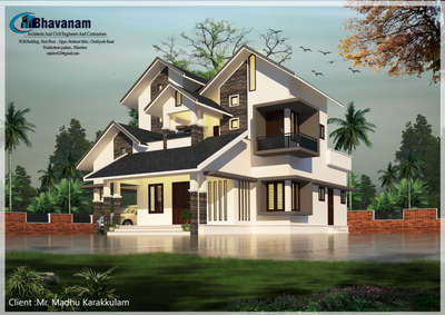 Ongoing projects Mr madhu Karakulam , Nilambur . 1800 sqft home ..